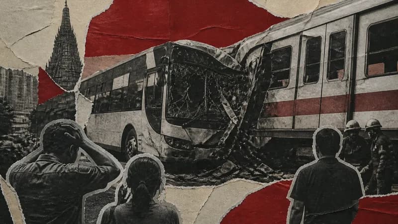 Train Collides with Bus in Bangkok: 6 Dead