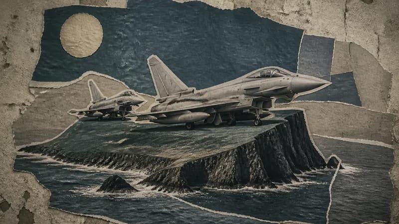 Britaniya qırıcıları adada qaldı