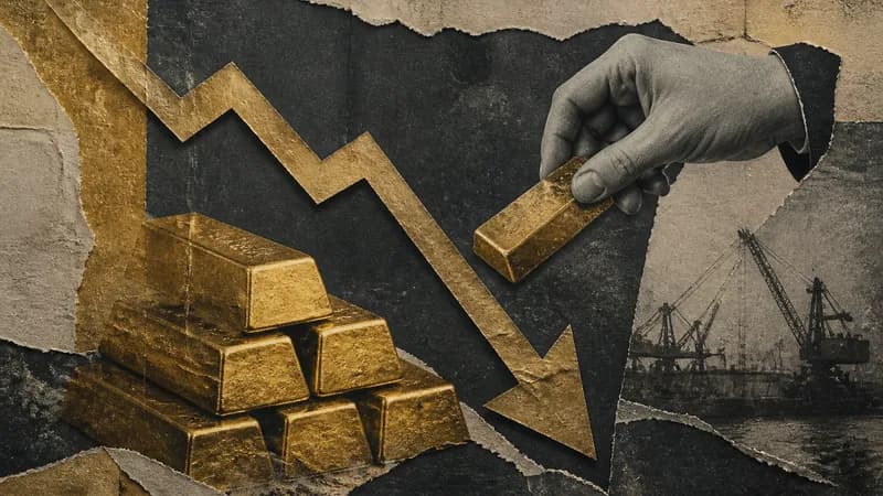 Gold drops: price falls below $4600