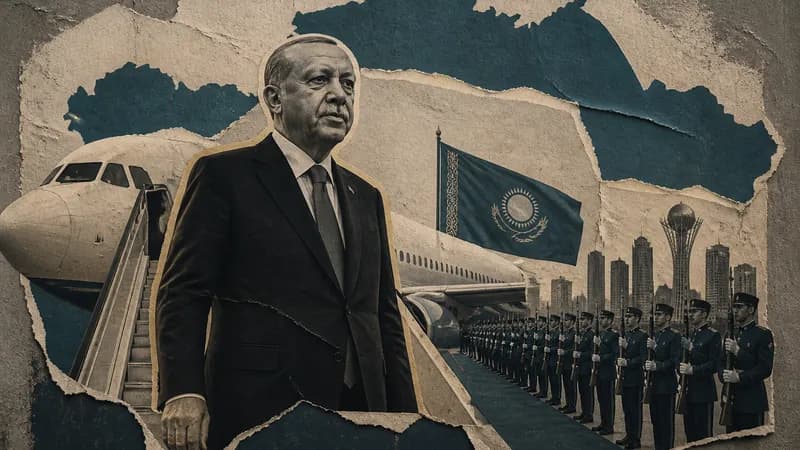 Ərdoğan Qazaxıstana rəsmi səfər edib