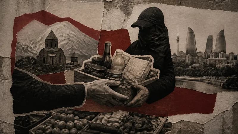 Armenian cheese sold at Baku market?