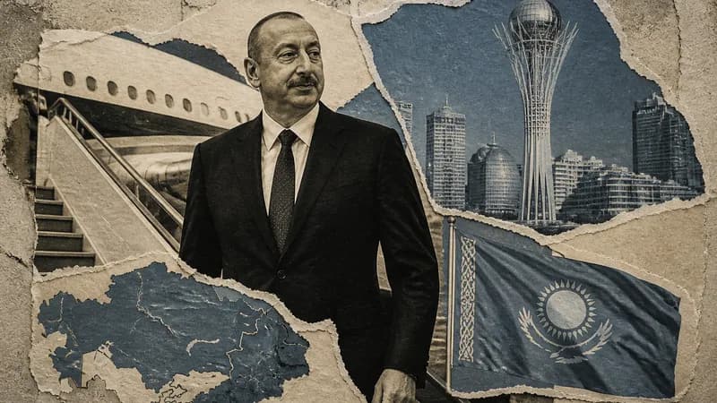 İlham Əliyev Qazaxıstan səfərində