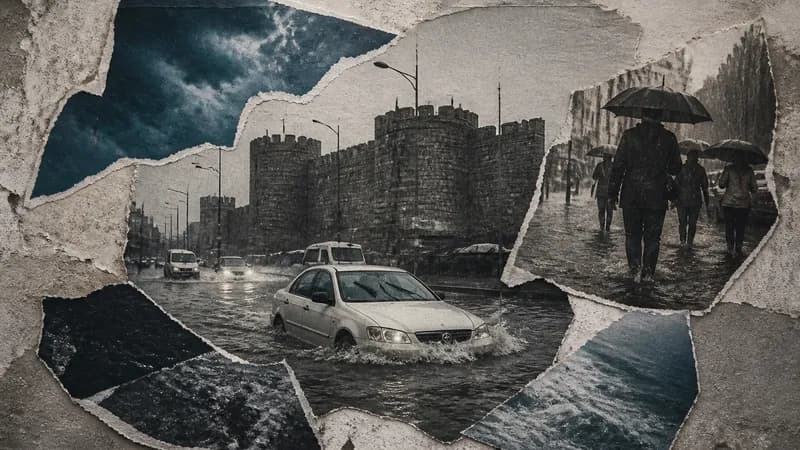 Kayseridə leysan fəlakəti: yollar iflic