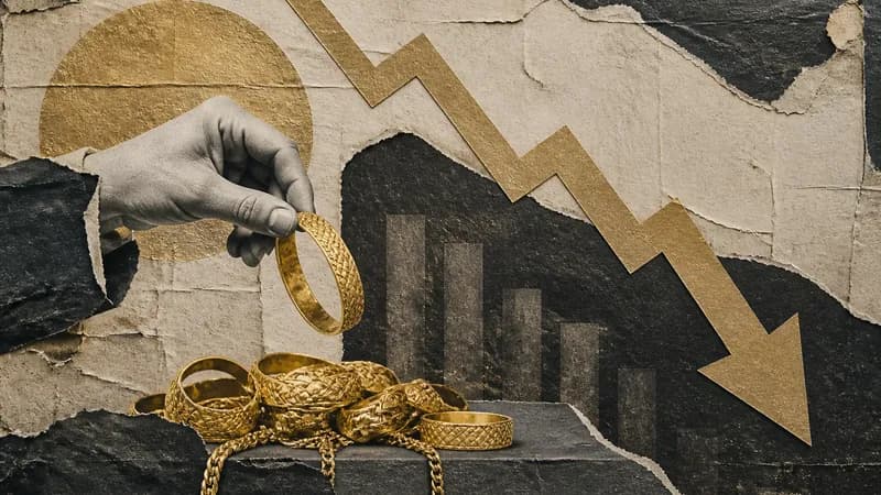 Gold market sees price drop