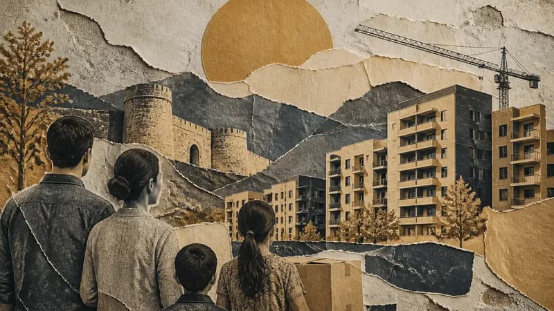 New residential complex being built in Shusha