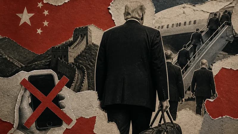 Trump team ditches personal phones in China
