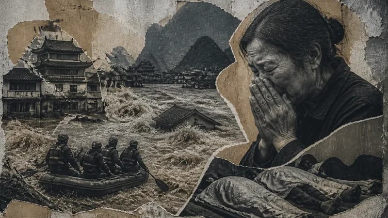 Çində sel fəlakəti: 10 ölü Çində sel fəlakəti: 10 ölü