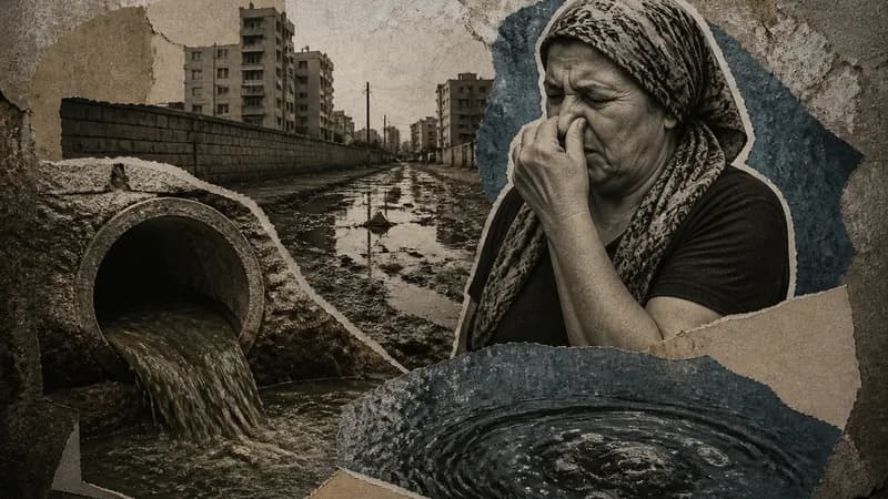 Masazırda kanalizasiya böhranı: küçə üfunət qoxuyur Masazırda kanalizasiya böhranı: küçə üfunət qoxuyur