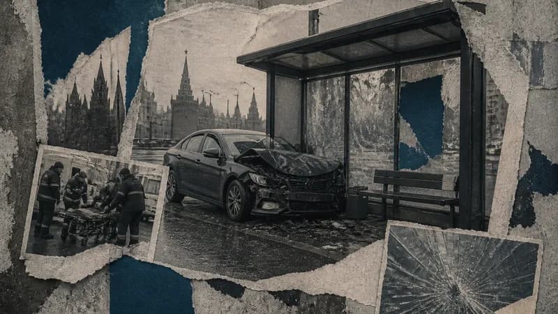 В Москве автомобиль врезался в остановку: 3 раненых В Москве автомобиль врезался в остановку: 3 раненых