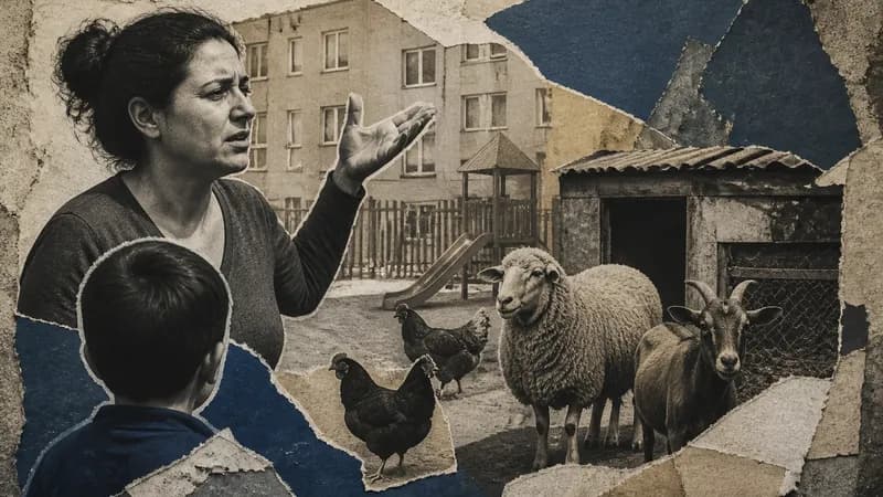 Овцы и козы в детсаду: жители жалуются Овцы и козы в детсаду: жители жалуются