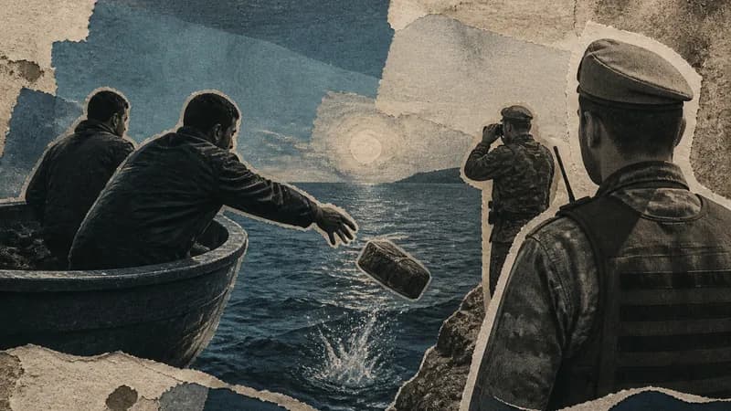 Sərhədçiləri görüb narkotiki dənizə atdılar Sərhədçiləri görüb narkotiki dənizə atdılar